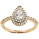 Кольцо Xuping Позолота 18K Капелька инкрустация цирконием фото №1 Кольцо Xuping Позолота 18K Капелька инкрустация цирконием фото №1
