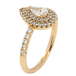 Кольцо Xuping Позолота 18K Капелька инкрустация цирконием фото №2 Кольцо Xuping Позолота 18K Капелька инкрустация цирконием фото №2