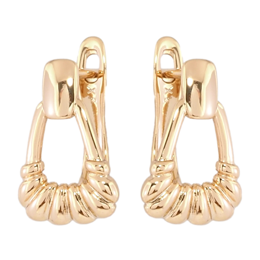 Серьги Xuping Позолота 18K английский замок Декоративный узор фото №1 Серьги Xuping Позолота 18K английский замок Декоративный узор фото №1