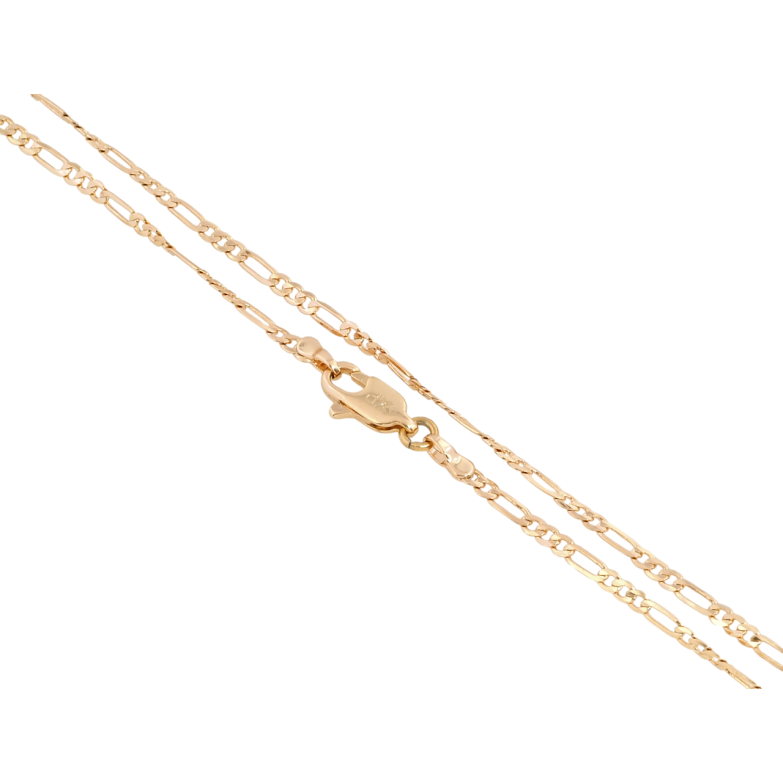 Цепочка Xuping Позолота 18K Плетение Фигаро перекрученное длина 50см х 2мм фото №1 Цепочка Xuping Позолота 18K Плетение Фигаро перекрученное длина 50см х 2мм фото №1