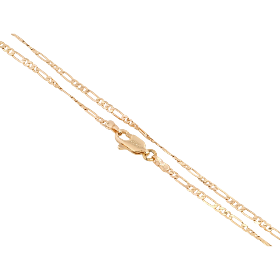 Цепочка Xuping Позолота 18K Плетение Фигаро перекрученное длина 50см х 2мм фото №1 Цепочка Xuping Позолота 18K Плетение Фигаро перекрученное длина 50см х 2мм фото №1