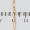 Цепочка Xuping Позолота 18K Плетение Фигаро перекрученное длина 50см х 2мм фото №2 Цепочка Xuping Позолота 18K Плетение Фигаро перекрученное длина 50см х 2мм фото №2