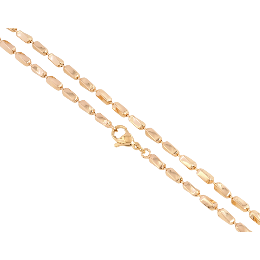 Цепочка Xuping Позолота 18K Плетение Перлина длина 50см х 3мм фото №1 Цепочка Xuping Позолота 18K Плетение Перлина длина 50см х 3мм фото №1