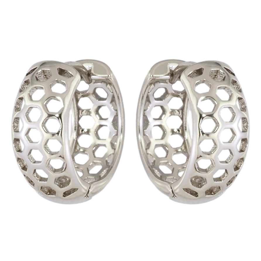 Серьги Xuping Родий колечки Резной орнамент фото №1 Серьги Xuping Родий колечки Резной орнамент фото №1