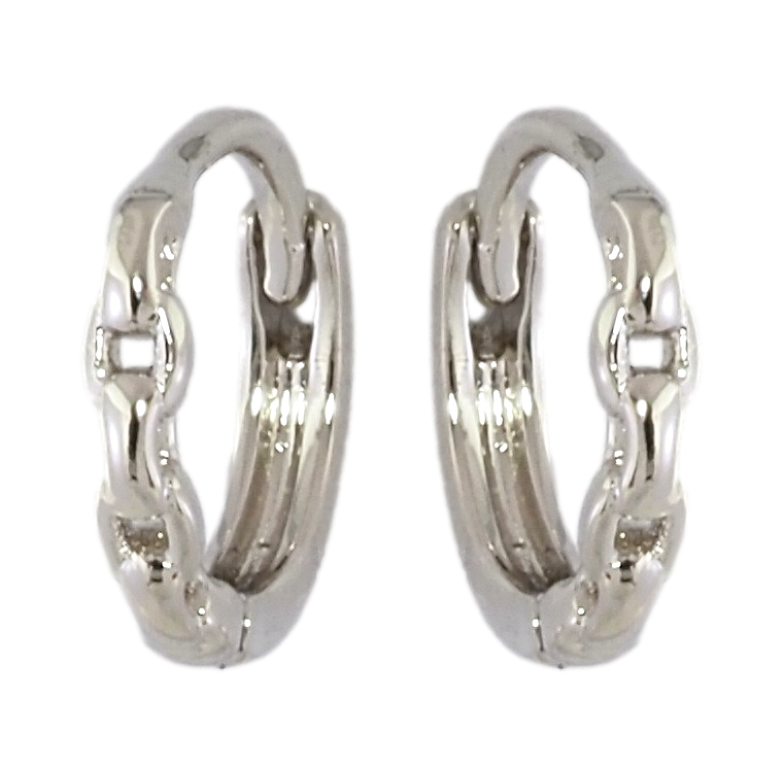 Сережки Xuping Родій колечка Декоративний візерунок ланцюжок фото №1 Сережки Xuping Родій колечка Декоративний візерунок ланцюжок фото №1