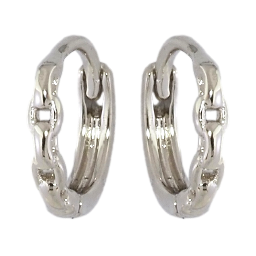 Сережки Xuping Родій колечка Декоративний візерунок ланцюжок фото №1 Сережки Xuping Родій колечка Декоративний візерунок ланцюжок фото №1