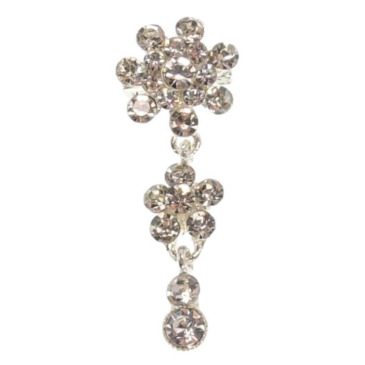 Брошка Кристальні квіточки зі страз фото №7 Брошка Кристальні квіточки зі страз фото №7