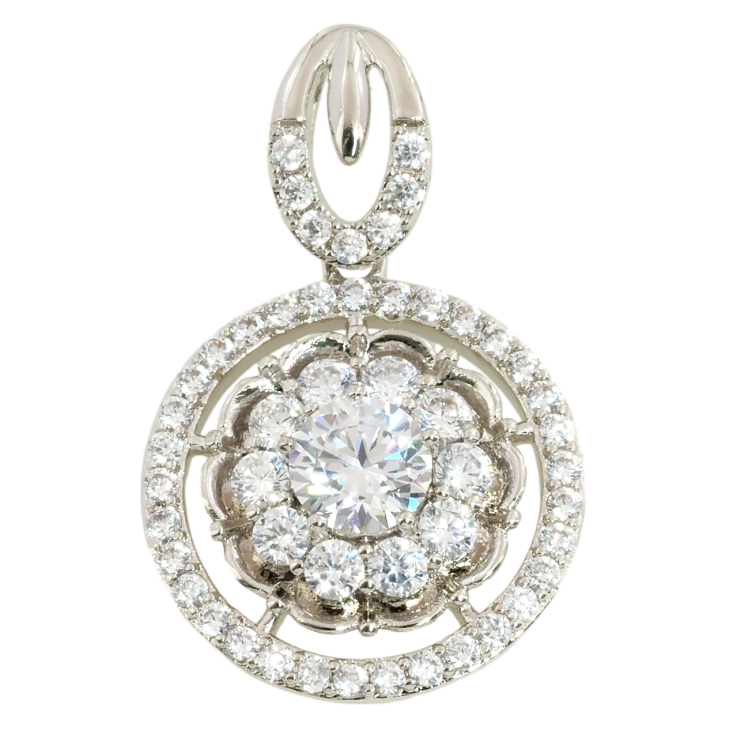 Кулон Xuping Родий Инкрустация цирконием для цепочки до 4мм фото №13