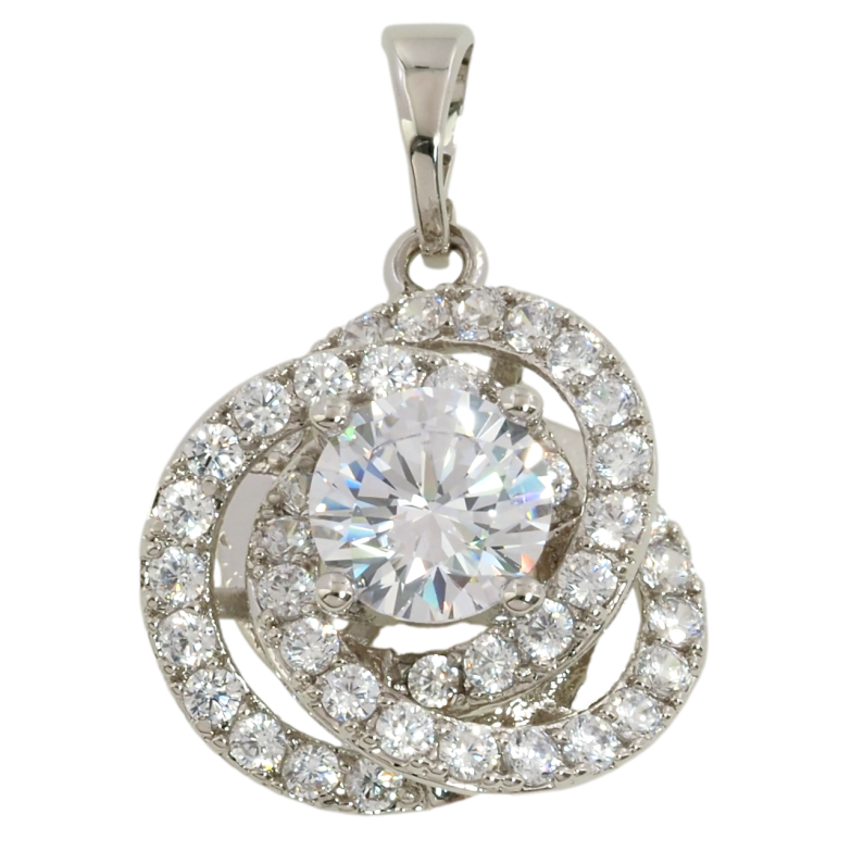 Кулон Xuping Родий Инкрустация цирконием для цепочки до 5мм фото №1