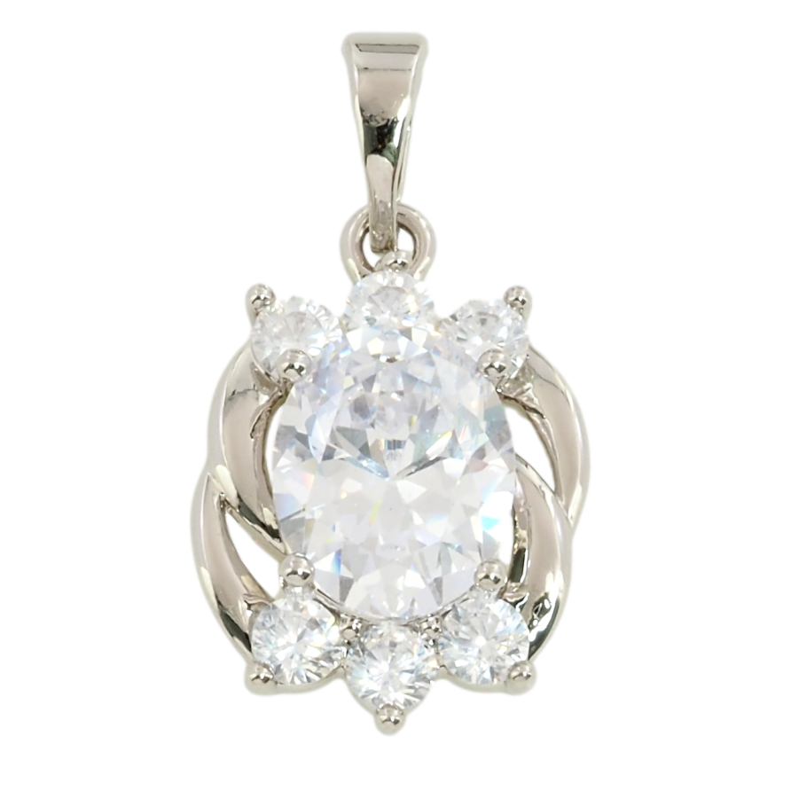 Кулон Xuping Родій Декоративний візерунок з цирконієм для ланцюжка до 5мм фото №1