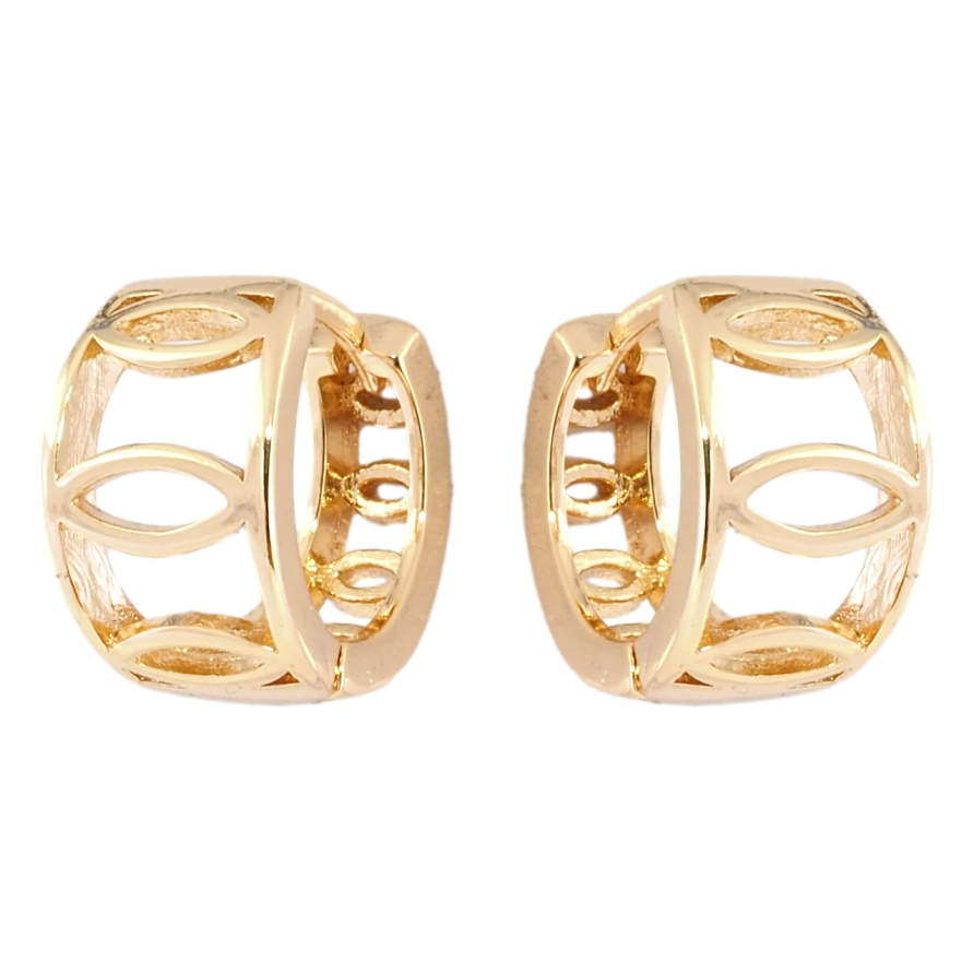 Сережки Xuping Позолота 18K колечка Декоративний візерунок фото №1