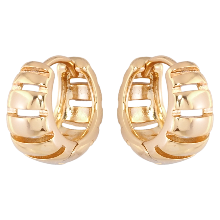 Сережки Xuping Позолота 18K колечка Декоративний візерунок фото №12