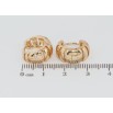 Сережки Xuping Позолота 18K колечка Декоративний візерунок фото №2 Сережки Xuping Позолота 18K колечка Декоративний візерунок фото №2