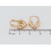 Сережки Xuping Позолота 18K колечка Сердечки-замочки фото №2 Сережки Xuping Позолота 18K колечка Сердечки-замочки фото №2