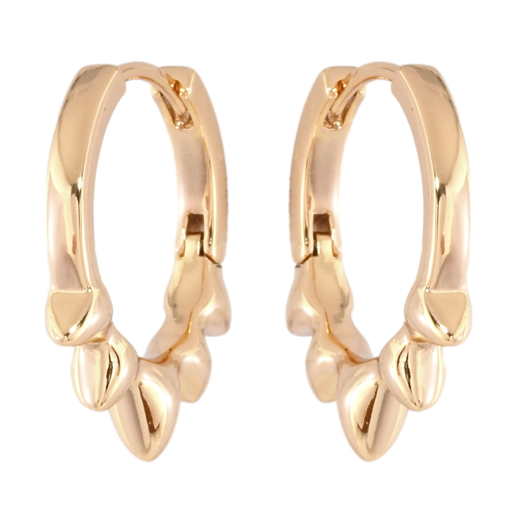 Сережки Xuping Позолота 18K колечка Декоративний візерунок фото №13