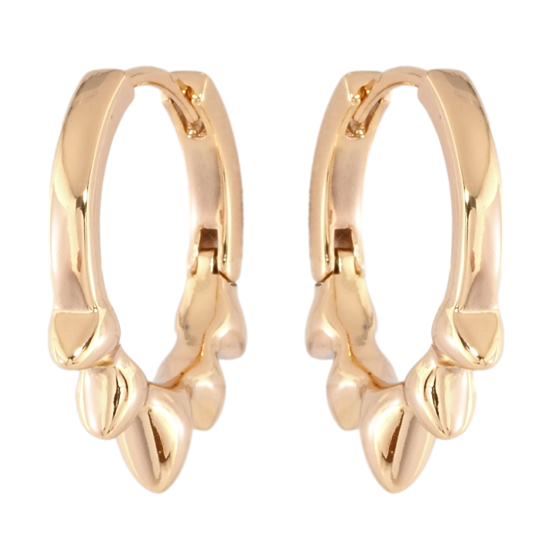 Серьги Xuping Позолота 18K колечки Декоративный узор фото №1 Серьги Xuping Позолота 18K колечки Декоративный узор фото №1