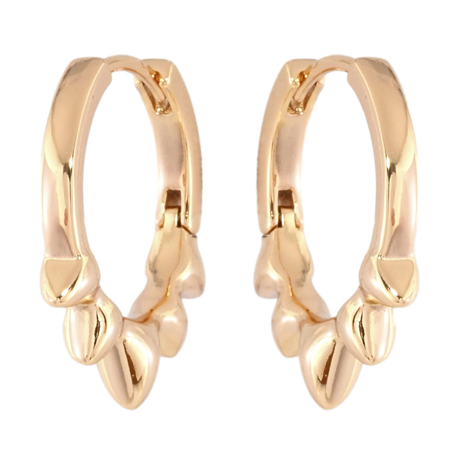 Сережки Xuping Позолота 18K колечка Декоративний візерунок фото №1 Сережки Xuping Позолота 18K колечка Декоративний візерунок фото №1