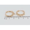 Сережки Xuping Позолота 18K колечка Декоративний візерунок фото №2 Сережки Xuping Позолота 18K колечка Декоративний візерунок фото №2