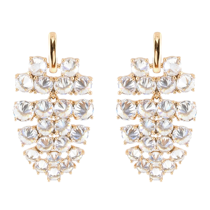 Сережки Xuping JEAN GOUJON Позолота 18K пусети Підвіски з інкрустацією фіанітами фото №13