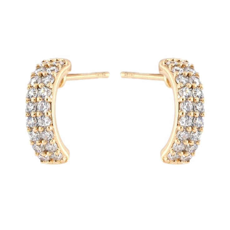 Сережки Xuping Позолота 18K пусети Інкрустація цирконієм фото №15 Сережки Xuping Позолота 18K пусети Інкрустація цирконієм фото №15