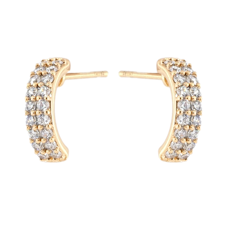 Сережки Xuping Позолота 18K пусети Інкрустація цирконієм фото №1