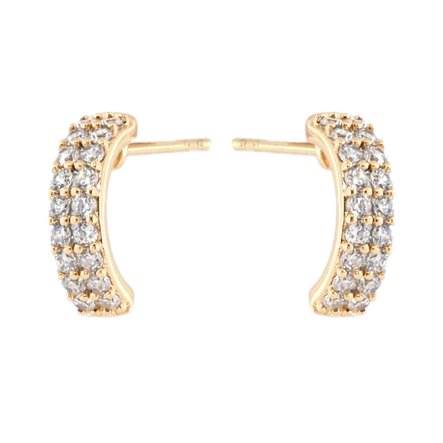 Сережки Xuping Позолота 18K пусети Інкрустація цирконієм фото №1