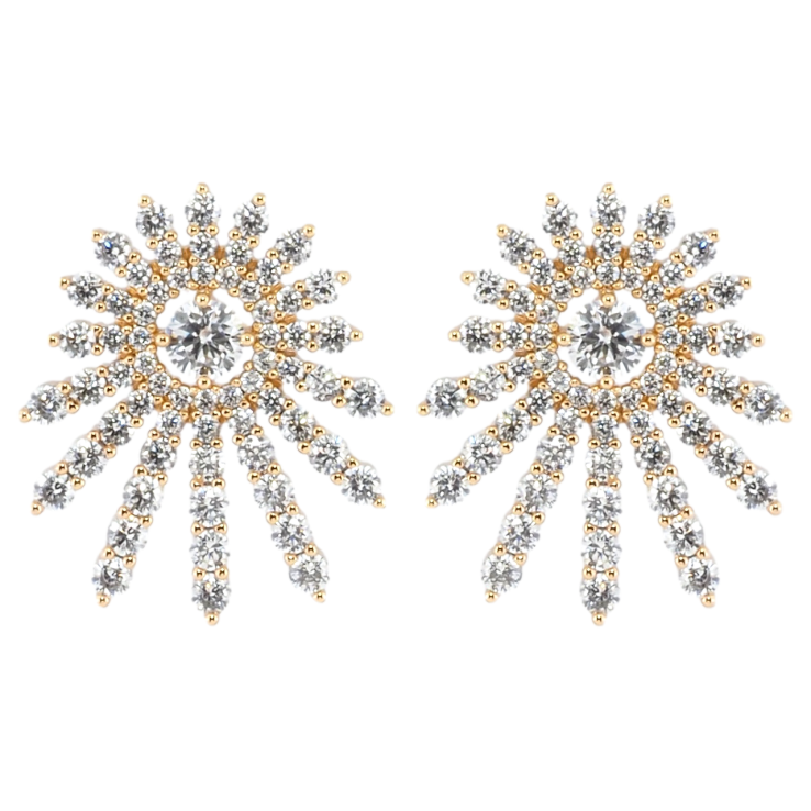 Сережки Xuping Позолота 18K пусети Інкрустація цирконієм фото №2