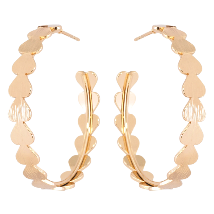 Сережки Xuping Позолота 18K пусети Декоративні кільця фото №12