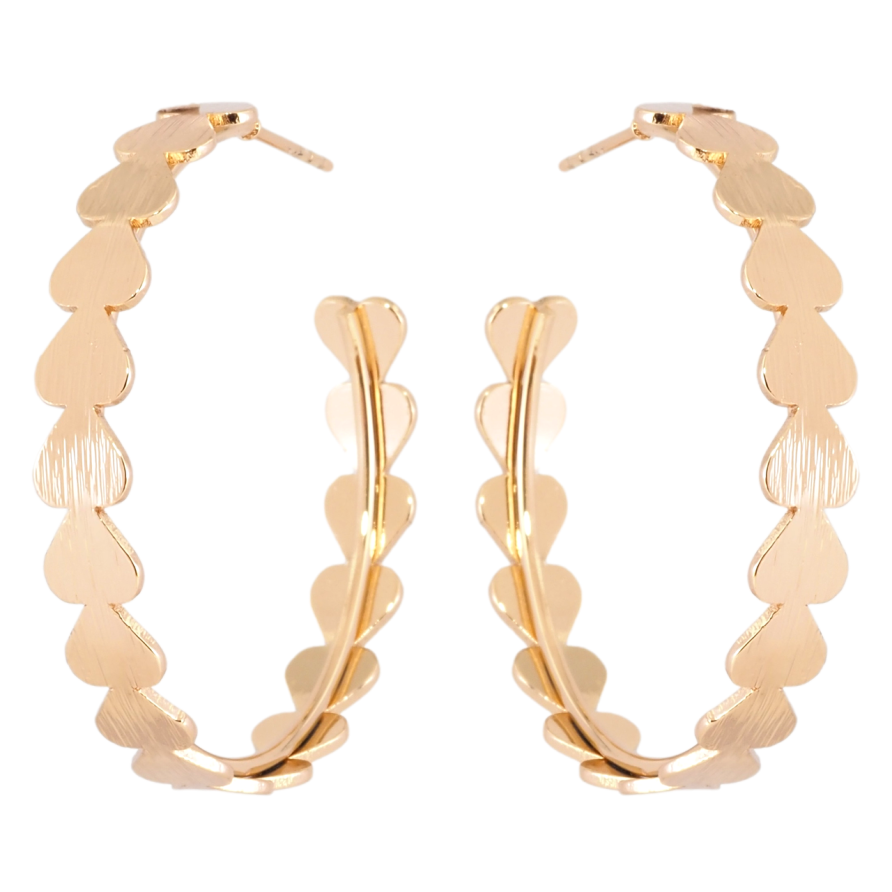 Сережки Xuping Позолота 18K пусети Декоративні кільця фото №1 Сережки Xuping Позолота 18K пусети Декоративні кільця фото №1