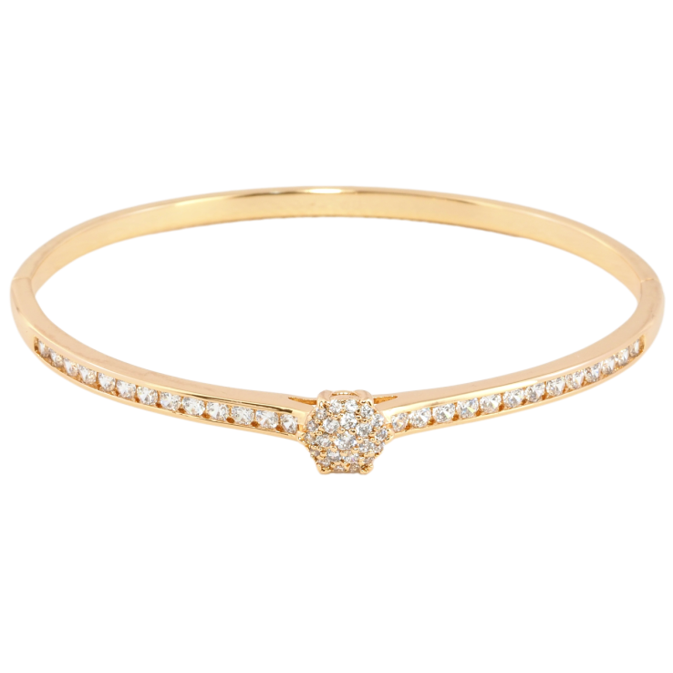 Браслет Xuping Позолота 18K Дорожка циркония с вставкой ø 6см фото №16