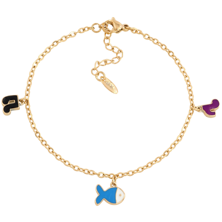 Браслет Xuping Позолота 18K Цепочка с подвесками с доп.цепочкой 17-20см х 2мм фото №15 Браслет Xuping Позолота 18K Цепочка с подвесками с доп.цепочкой 17-20см х 2мм фото №15