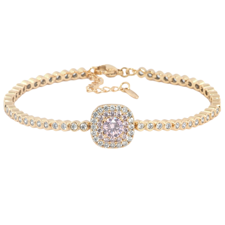 Браслет Xuping Позолота 18K Розовый фианит с инкрустацией цирконием с доп.цепочкой 18.5-21.5см х 3мм фото №24 Браслет Xuping Позолота 18K Розовый фианит с инкрустацией цирконием с доп.цепочкой 18.5-21.5см х 3мм фото №24