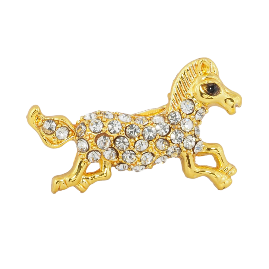 Брошь Лошадь со стразами фото №1 Брошь Лошадь со стразами фото №1