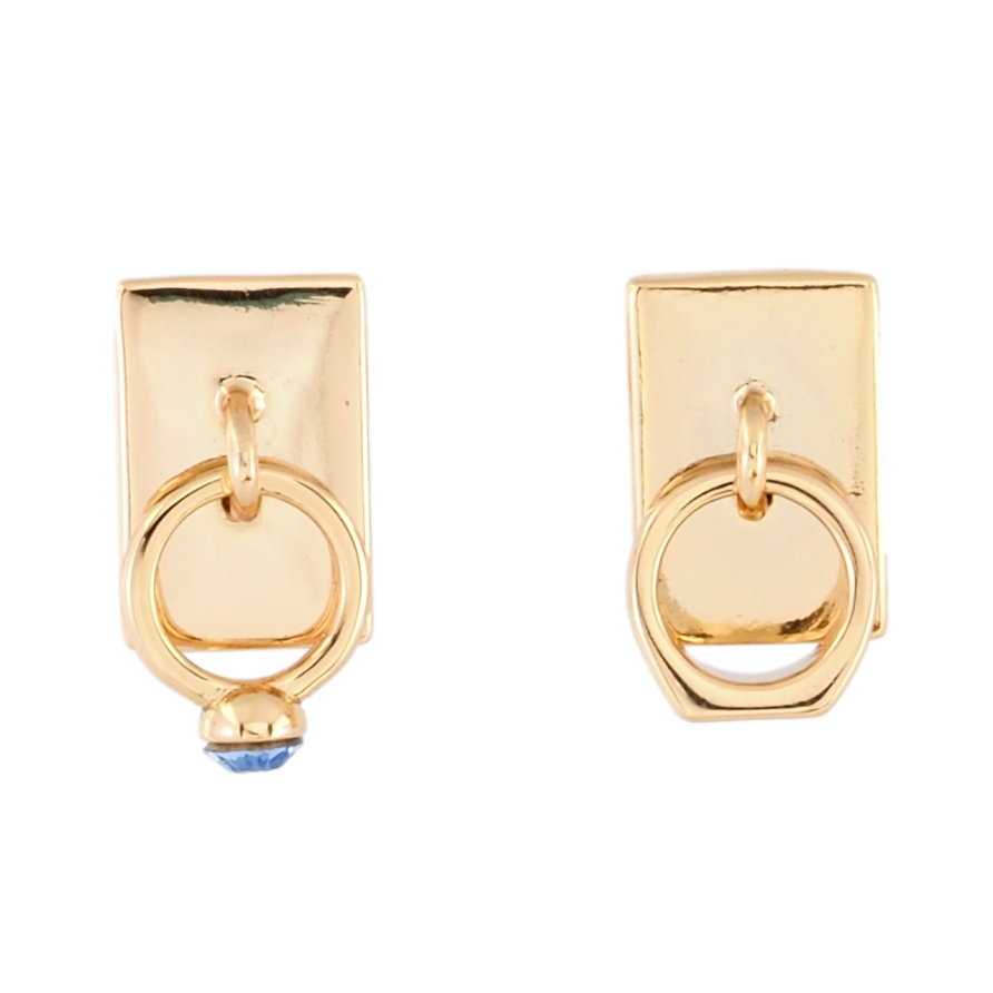 Сережки Xuping колір 18K з кристалами Swarovski пусети Каблучка та перстень із кристалом Aquamarine фото №1 Сережки Xuping колір 18K з кристалами Swarovski пусети Каблучка та перстень із кристалом Aquamarine фото №1