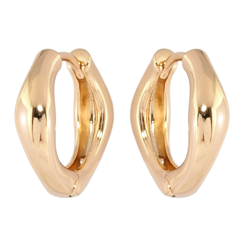 Сережки Xuping Позолота 18K колечка Фігурні фото №1 Сережки Xuping Позолота 18K колечка Фігурні фото №1