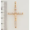 Кулон Xuping Позолота 18K Крест с Распятием и цирконием для цепочки до 6мм фото №2 Кулон Xuping Позолота 18K Крест с Распятием и цирконием для цепочки до 6мм фото №2
