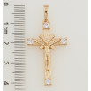 Кулон Xuping Позолота 18K Крест с Распятием и цирконием для цепочки до 6мм фото №2 Кулон Xuping Позолота 18K Крест с Распятием и цирконием для цепочки до 6мм фото №2