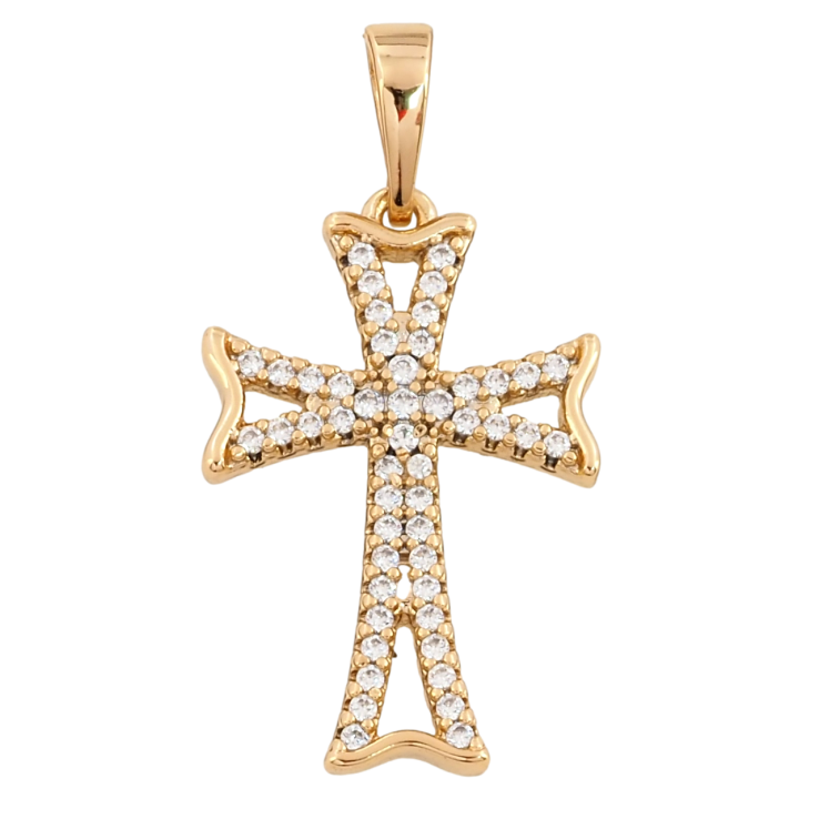 Кулон Xuping Позолота 18K Крест с цирконием для цепочки до 6мм фото №17 Кулон Xuping Позолота 18K Крест с цирконием для цепочки до 6мм фото №17