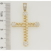 Кулон Xuping Позолота 14K Крест узор цепочка с цирконием для цепочки до 5мм фото №2