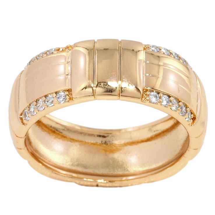 Кольцо Xuping Позолота 18K Декоративный узор с цирконием, шир. 8мм фото №17 Кольцо Xuping Позолота 18K Декоративный узор с цирконием, шир. 8мм фото №17