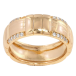 Кольцо Xuping Позолота 18K Декоративный узор с цирконием, шир. 8мм фото №1