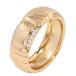 Кольцо Xuping Позолота 18K Декоративный узор с цирконием, шир. 8мм фото №2