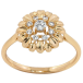 Кольцо Xuping Позолота 18K Цветок с цирконием фото №1 Кольцо Xuping Позолота 18K Цветок с цирконием фото №1