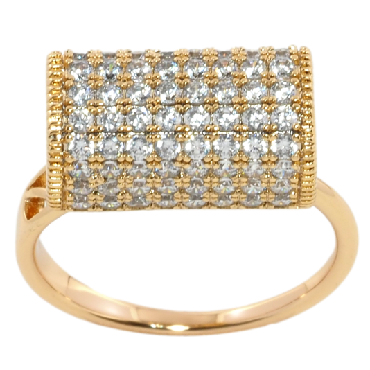 Кольцо Xuping Позолота 18K Инкрустация цирконием фото №1 Кольцо Xuping Позолота 18K Инкрустация цирконием фото №1