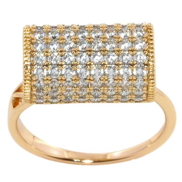 Каблучка Xuping Позолота 18K Інкрустація цирконієм фото №12