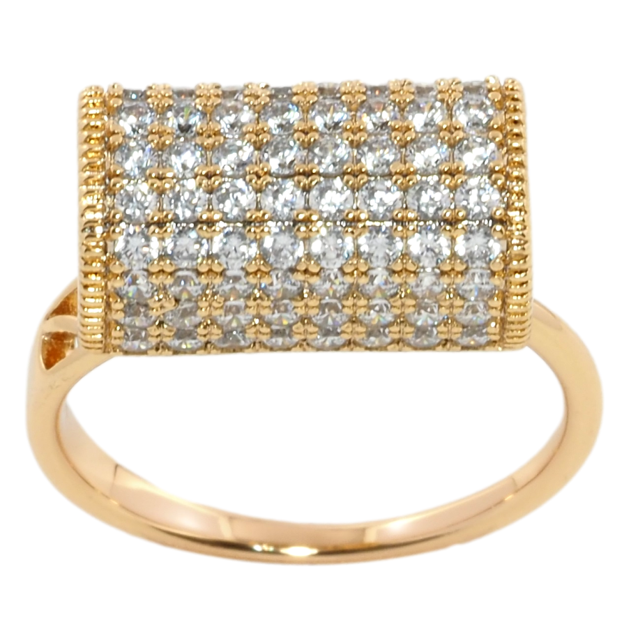 Каблучка Xuping Позолота 18K Інкрустація цирконієм фото №1