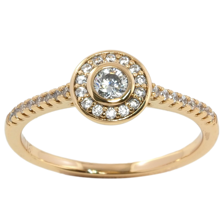 Каблучка Xuping Позолота 18K Інкрустація цирконієм фото №13