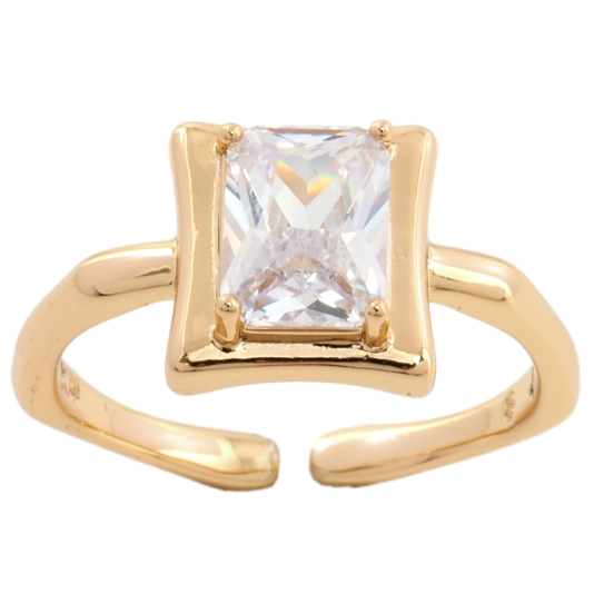 Кольцо Xuping Позолота 18K Фианит фото №1 Кольцо Xuping Позолота 18K Фианит фото №1