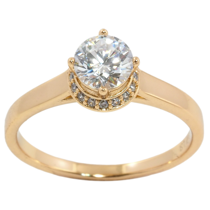 Каблучка Xuping Позолота 18K Фіаніт в обрамленні цирконію фото №17