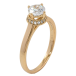 Кольцо Xuping Позолота 18K Фианит в обрамлении циркония фото №2